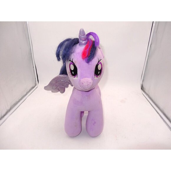 My Little Pony Twilight Sparkle Plush Toy With Glittery Wings & Horn 16" Purple - Picture 3 of 9